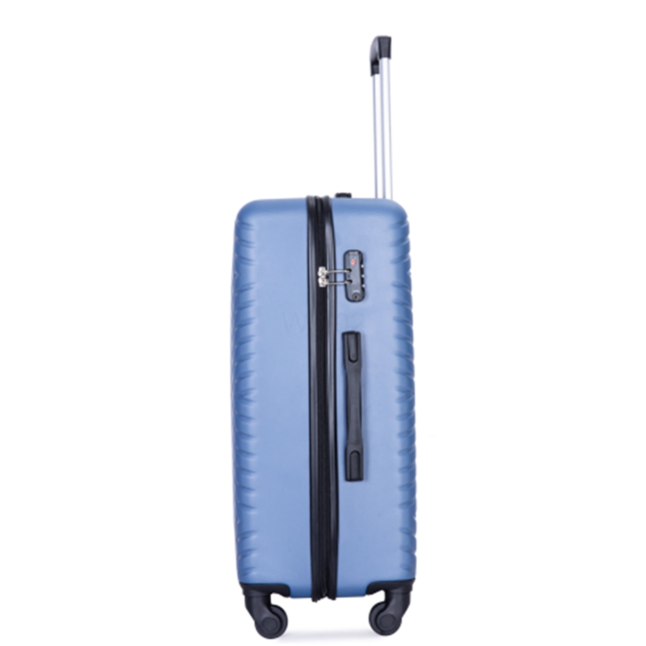 COSMOS Blue ABS Hard Shell Luggage 4-Piece Set with 360° Wheels &; TSA Locks, Lightweight Suitcases