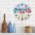 thumbnail image 7 of SKYSONIC Art Flamingos Wall Clock 10 Inch Silent Non Ticking Round Clock Oil Painting Clock Easy to Read Clock for Living Room Bedroom Bathroom Home Decor, 7 of 7