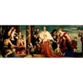 thumbnail image 2 of Paolo Veronese 18x10 Black Ornate Wood Framed Double Matted Museum Art Print Titled - The Madonna of the Cuccina Family (circa 1571), 2 of 5