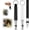 black+white, variant on 2 Pack Adjustable Frequency Ultrasonic Dog Training Whistle with Lanyard, Stainless Steel Pet Recall Training Aid for Most Dog Breeds, Indoor & Outdoor Behavior Training Tool