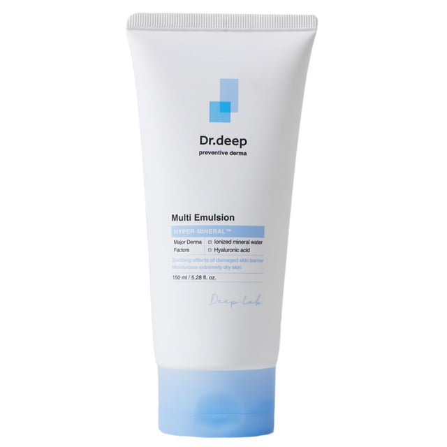 Dr.Deep Multi Emulsión Hidratante para Alivio de la Picazón | Crema antipicazón para pieles secas y sensibles | Crema barrera para la piel | Cuidado de la piel coreano para todas las edades 150 ml (5,