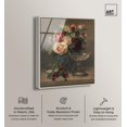 thumbnail image 2 of Still life with roses Framed High-Gloss Acrylic Glass Wall Art Vintage by Art Remedy, Silver Frame, 36 x 45, 2 of 7