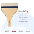 thumbnail image 2 of Creative Mark Mandalay Professional Goat Hair Hake Brush - 8" Wide Paint Brush with Paddle Handle for Professional Artists - Soft Natural Bristles Ideal for Sumi-e and Color Washes, 2 of 7