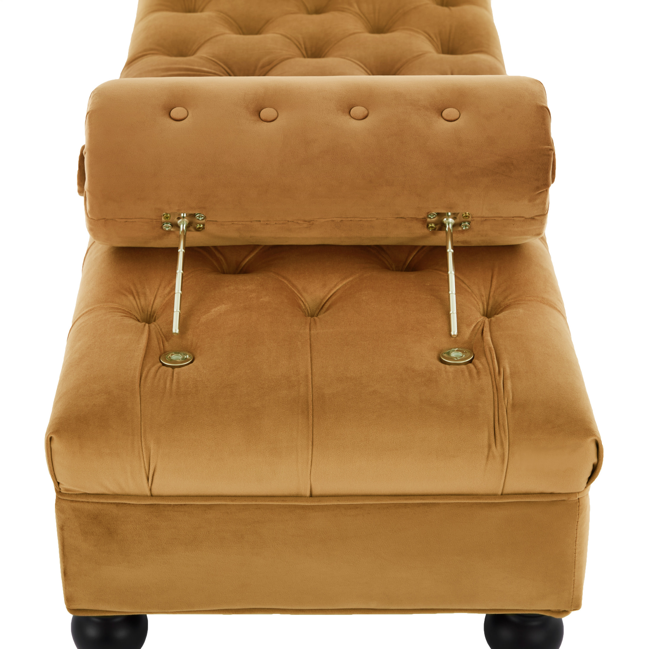Christopher Knight Home 60" Modern Velvet Upholstered Bench with 2 Detachable Pillows, Comfy Ottoman, Yellow
