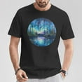 thumbnail image 2 of Aurora Borealis Night Sky Northern Lights T-Shirt – Stunning Nature Scenic Tee, Beautiful Celestial Landscape Shirt, Outdoor Adventure Apparel, 2 of 3