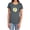 Charcoal, variant on DC Flash Flash Logo Distressed Women's T Shirt, Royal, Small