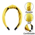 thumbnail image 5 of Mightlink Women Hair Hoop Candy Color Knotted Headband Candy Color Fabric Hair Hoop Elastic Head Band Wide Hairband, 5 of 5