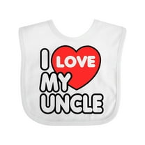 Inktastic I Love My Uncle Boys or Girls Baby Bib