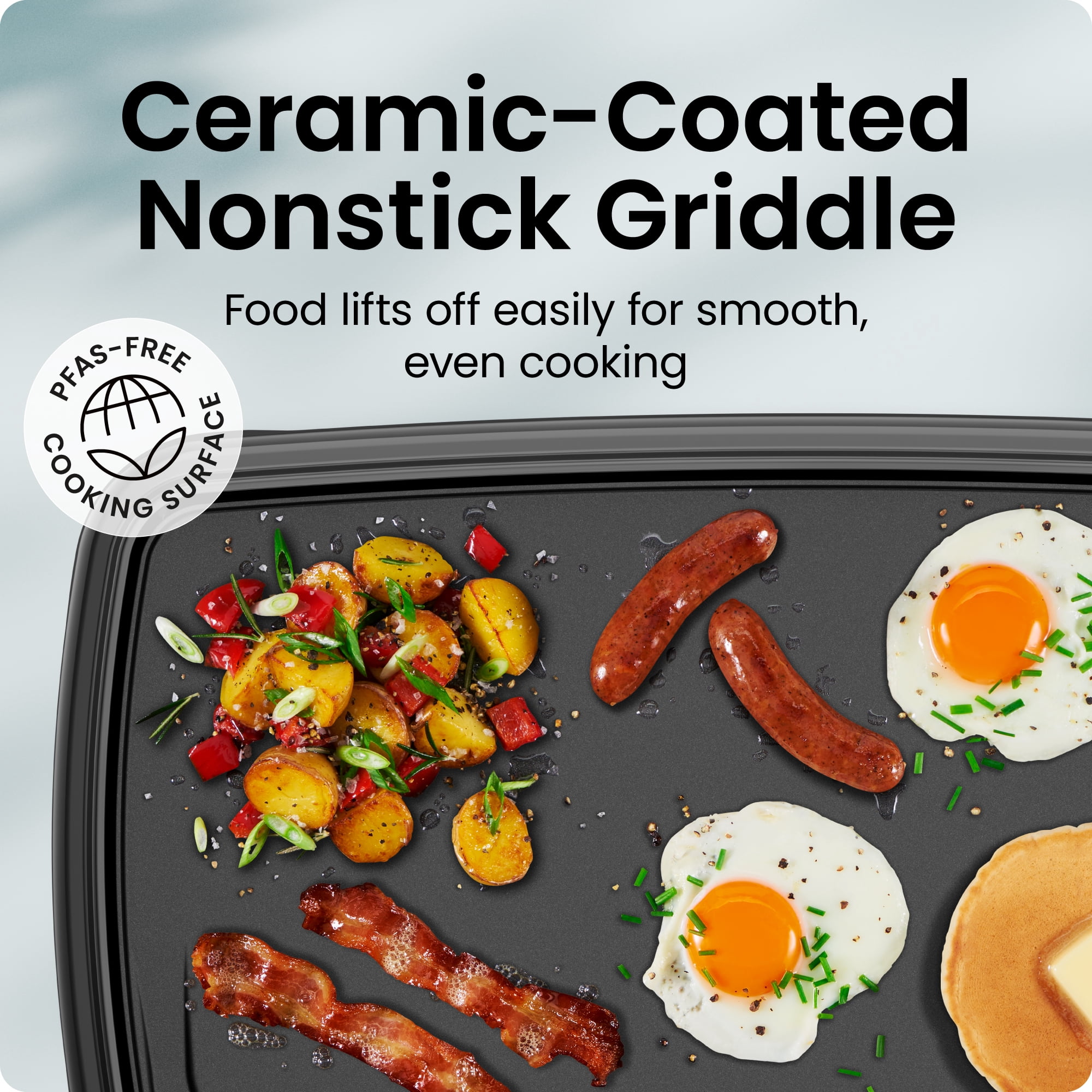 Chefman All-Purpose 10" x 20" Nonstick Extra-Large Griddle, Black