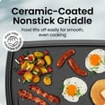 thumbnail image 4 of Chefman All-Purpose 10" x 20" Nonstick Extra-Large Griddle, Black, 4 of 6