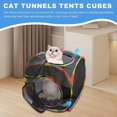 thumbnail image 4 of Cat Cube Tent, Rolling Cat Cube, Mesh Cube for Cats, Pet Play Cubic Outdoor, Folding Pop Open Pet Animal Playpen, Ventilated Pet Playhouse for Puppy Kitten Bunny (Black), 4 of 10