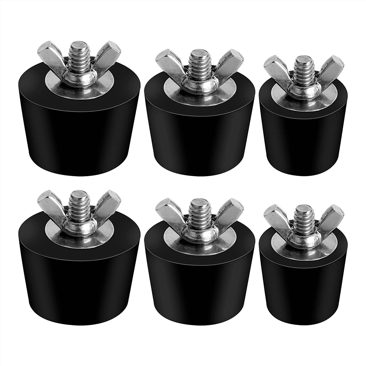 6 Pack 3 Size Pool Winterizing Plug for Swimming Pool Holes,Expansion