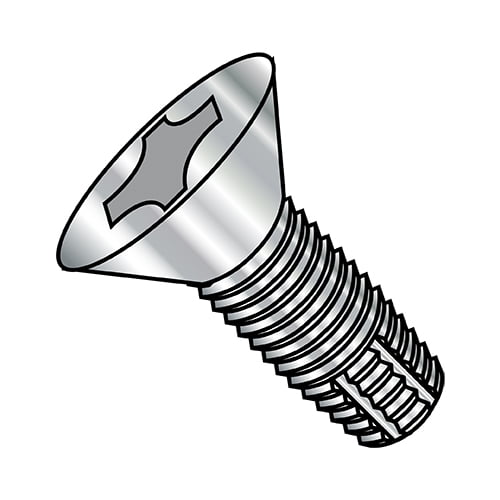 10-24X7/8 Phillips Flat Thread Cutting Screw Type F Fully Threaded 18-8 Stainless Steel (Pack Qty 2,000) BC-1014FPF188