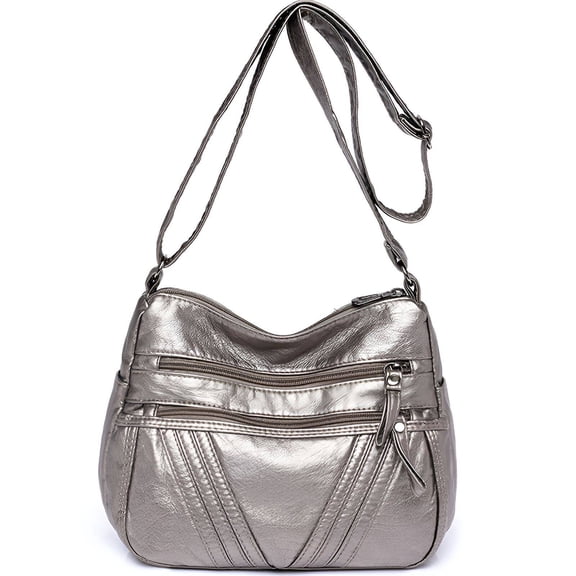 TELOLY Bucket Bag,Daily Outings Bucket Bags for Women,Shopping Travel Crossbody Bags for Women Medium Size,Silver