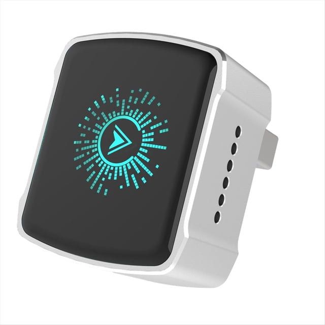 Adaptador CarPlay 2 en 1 con Cable A Inalámbrico, Android Auto, Plug & Play, Conexión WiFi y Bluetooth, Color Plateado.