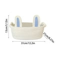 thumbnail image 2 of KUNPENG Easter Basket for Eggs Hunt Baby's First Easter Basket, Colorful Lovely Bunny Woven Gifts for Baby Kids Room Organizer Kids Carrying Gift and Eggs, 2 of 2