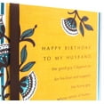 thumbnail image 4 of Hallmark Birthday Card for Husband (Brown and Blue Floral), 4 of 6