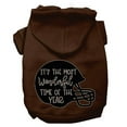 thumbnail image 4 of Pet, Dog and Cat Hoodie Screen Printed, "It's The Most Wonderful Time Of The Year (Football)", 4 of 10