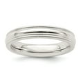 thumbnail image 1 of 925 Sterling Silver 4mm Milgrain Comfort Fit Band Size: 6; for Adults and Teens; for Women and Men, 1 of 1
