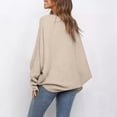 thumbnail image 3 of Sweaters for Women 2025 Fall Winter Oversized Batwing Sleeve Crewneck Knit Jumper Tops Womens Pullover Sweaters, 3 of 4