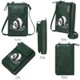 thumbnail image 5 of OIDERY Women ID Credit Card Case PU Leather Phone Purse Panda Fitness Struggle Large Capacity Purse Gift Travel Rfid Safe, 5 of 12