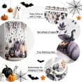 thumbnail image 6 of Shower Curtains for Bathroom-60"x72",Halloween Horror Pumpkin Waterproof Bath Curtain Grommet Shower Curtain Set with Hooks, 6 of 9