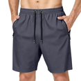 thumbnail image 3 of Hearthz L-8XL Men's Shorts Quick Dry Relaxed Fit Breathable Shorts for Men Athletic Hiking Camping Running Shorts with Pocket, 3 of 9