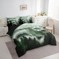 thumbnail image 3 of Feelyou Tree Landscape Bedding Comforter Set 7pcs, Rustic Deer Animal Queen Bedding Sets, 3 of 8