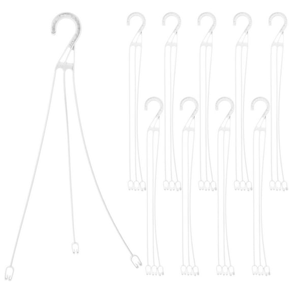 30 Pieces Plastic Hanging Basket Hooks Hanging Planter Holder Flower Pot Hangers