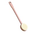 thumbnail image 3 of Ounissouiy Cepillo de baño Mango largo Cuerpo Ducha Depurador de doble cara Colgando Limpieza de spa Juegos de accesorios de baño Rosado Ounissouiy HA063304-04B, 3 of 6