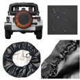 thumbnail image 5 of TEQUAN Universal Waterproof Spare Tire Cover, Dustproof Sun Protection Abstract Spiral Swirl Pattern Wheel Cover, 17 inch, 5 of 7