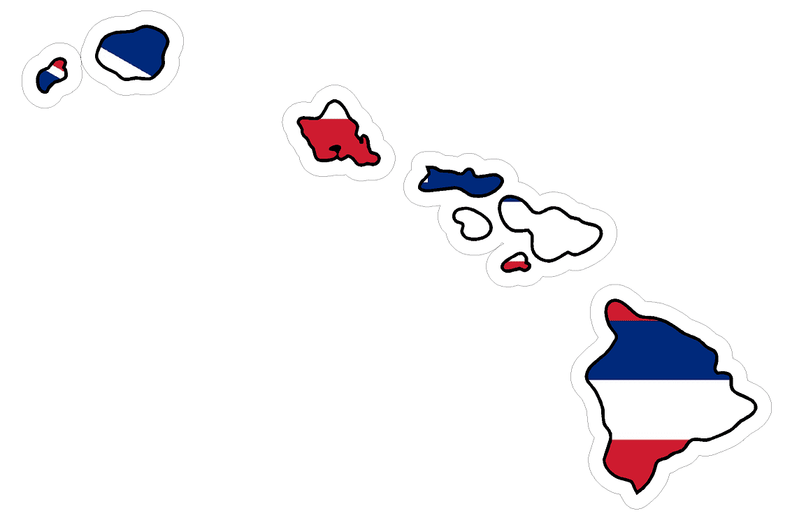 Indiana State Flag Map Vinyl Decal - 5 Inch Sticker For Car, Laptop, Wall, Bumper