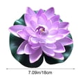 Aooww 1PC Floating Foam Lotuses Flower and Lotus Leaf Artificial Water ...