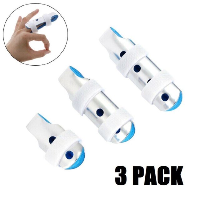Férula para dedos (paquete de 3) para artritis y enderezar dedos rotos.
