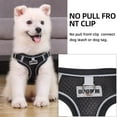 thumbnail image 6 of TETOU Reflective Dog Harness and Leash Set, No-Pull Pet Harness Adjustable Mesh, Ultra Breathable Padded Dog Vest Harness for Small Medium Large Dogs - Black, S, 6 of 10