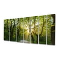 thumbnail image 2 of Designart - Soirée en Forêt Verte - Paysage Toile Art Print, 2 of 3