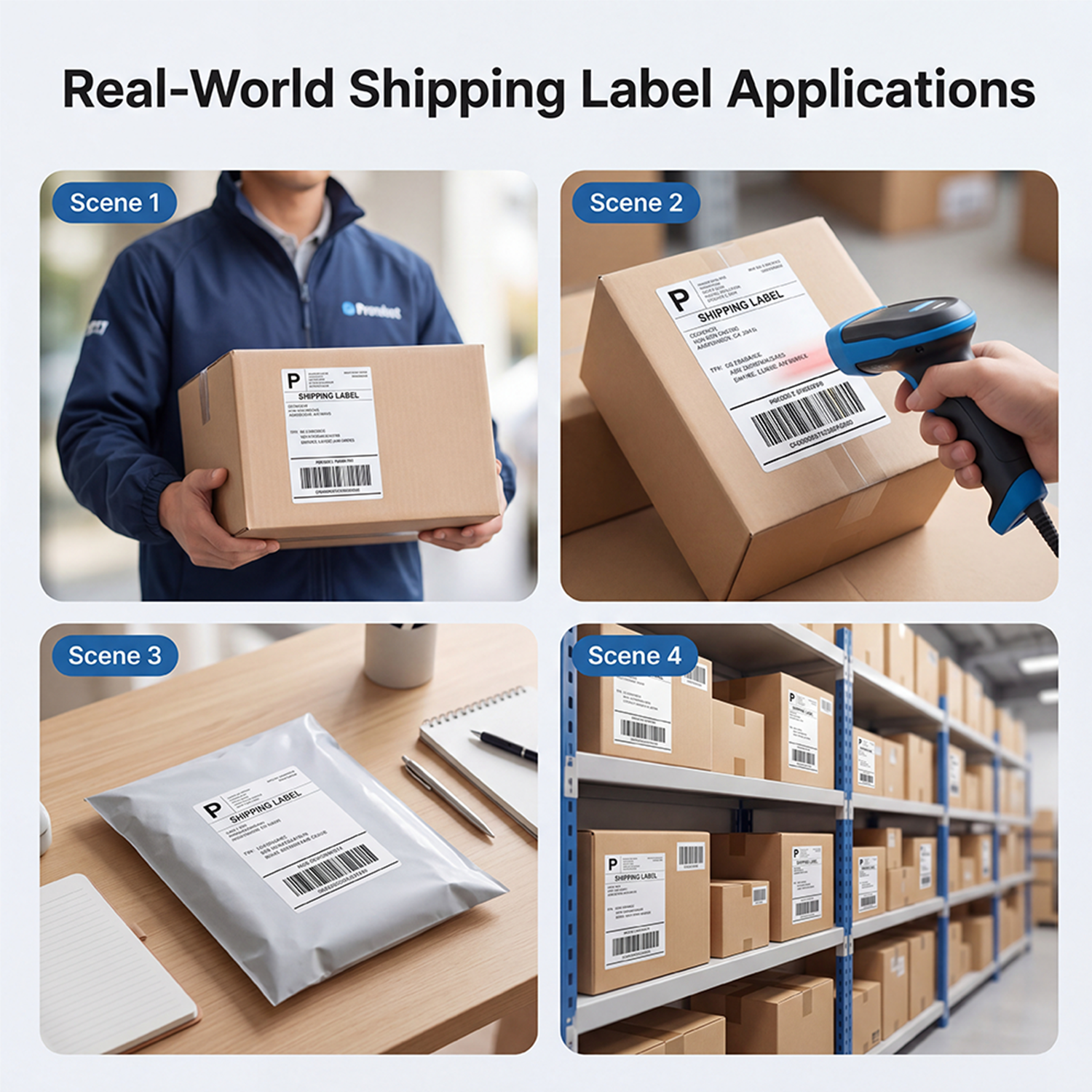 HKHKPI 4x6 Thermal Shipping Labels, 500-Count photo 4