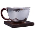 thumbnail image 5 of Handmade S999 Sterling Silver Tea Cup, Cup with Hammer Pattern, Mug, Health Tea Set, 5 of 7