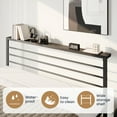 thumbnail image 4 of SHA CERLIN Black Twin Size Metal Platform Bed Frame with Black Shelf Headboard & Storage, Adult, 4 of 9
