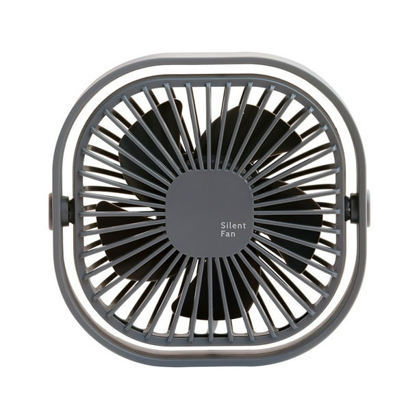 Ventilador de mesa USB Mini ventilador de escritorio personal portátil con rotación de 360 y 3 velocidades ajustables para oficina, viajes Xemadio CPB-DE-LYY556-3