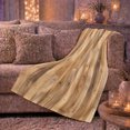 thumbnail image 6 of Weathered tan wood plank print Flannel Blanket soft cabin farmhouse artwork Home Decor for couch bedroom den reading chair, Housewarming Gift for rustic decor fans, 6 of 9
