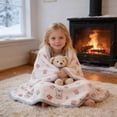 thumbnail image 4 of BAOPAI Luxury Polyester Blanket Super Soft And Warm Retaining For Cozy Winter Nights In Bedroom Or Living Room With Decorative Prints, 4 of 6