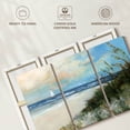 thumbnail image 6 of Elephant Stock Oak Island Sunrise Wall Art - Horizontal Multi Panel Canvas - Living Room Wall Decor - Beach Multi Panel - Blue And Beige Decor By Sally Swatland - 50" x 32", 6 of 8