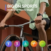 Amazfit Bip 3 Urban for Adults and Kids, 1.69in Smart Watch, Black, Silicone Band