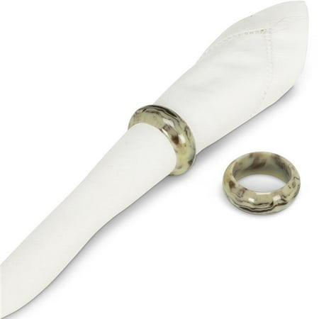 

Abbott Collections 1.54 in. Gray Marble Look Napkin Rings - Set of