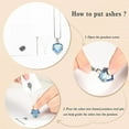 thumbnail image 5 of 5 Pcs Urn Necklace for Ashes Heart Cross Cubic Stainless Steel Cremation Memorial Keepsake Locket for Women Men Loved Ones, 5 of 5