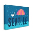thumbnail image 3 of Seattle Raindrops Falling Seagull Animals & Insects Graphic Art Gallery Wrapped Canvas Print Wall Art, 3 of 7