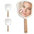 thumbnail image 4 of Hand Mirror Portable Vanity Mirror Hand Mirror Travel Makeup Mirror Portable Vanity Mirror With Wooden Handle, 4 of 7