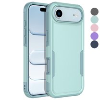 For iphone 17 Air Case, Ebizware Heavy Duty Rugged Shockproof Phone Case [Military Grade Drop Tested] Dual Layer Full Body Protective Bumper for Apple iphone 17 Air Cover - Mint Green