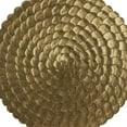 thumbnail image 4 of DecMode Gold Wood Carved Radial Plate Wall Decor, 4 of 8
